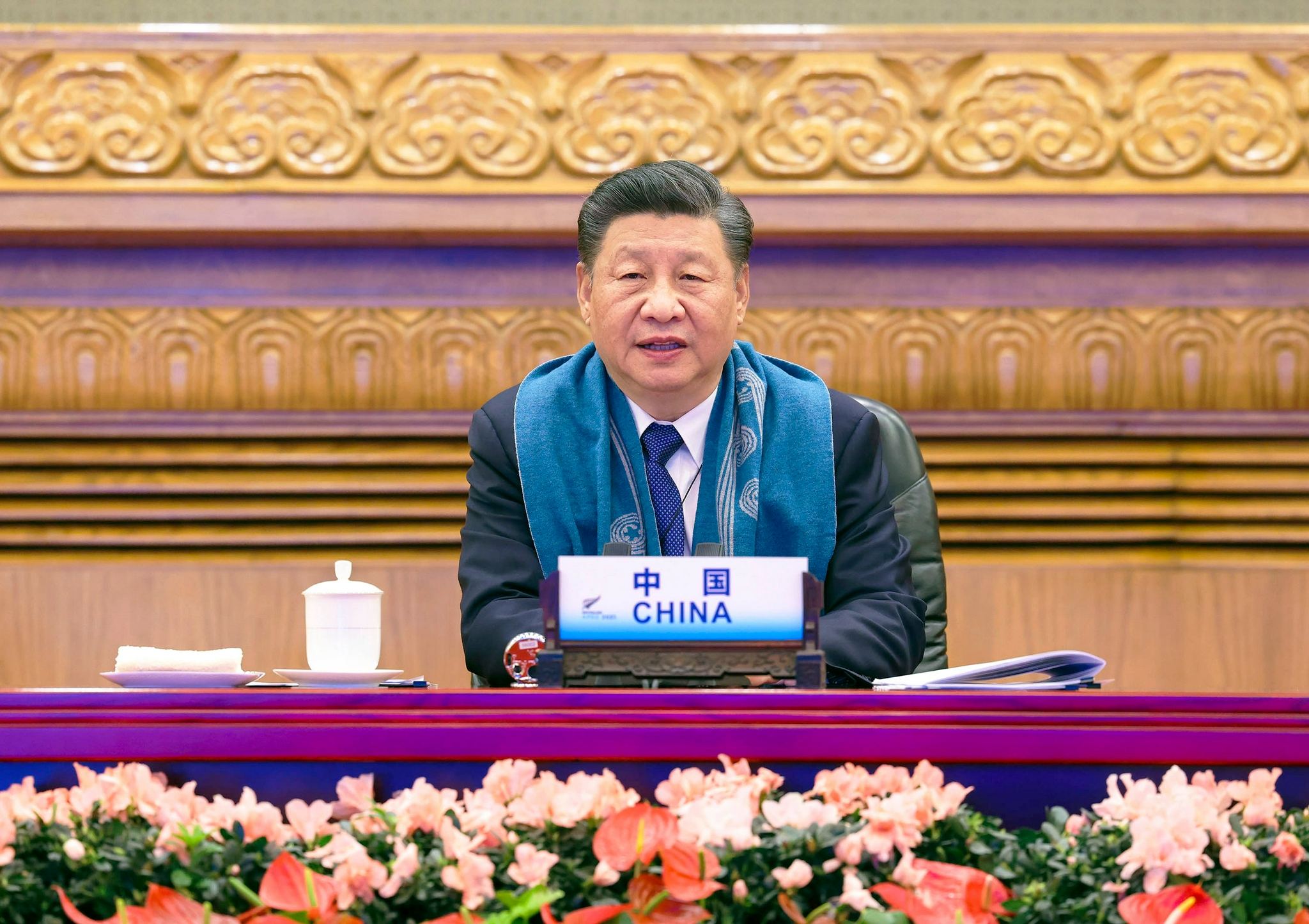 △2021年11月12日晚，国家主席习近平在北京以视频方式出席亚太经合组织第二十八次领导人非正式会议并发表重要讲话。